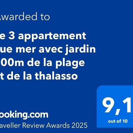 Le 3 Appartement Vue Mer Avec Jardin 100M De La Plage Et De La Thalasso Конкарно Екстериор снимка